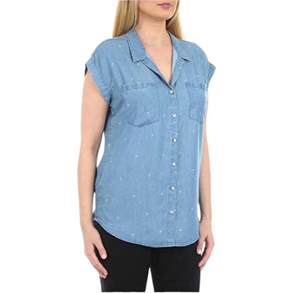JACHS Girlfriend - Women's Short Sleeve Tencel Blouse